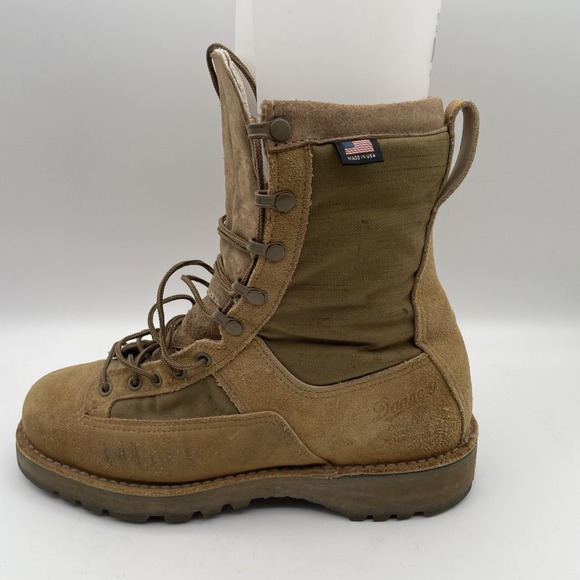 Danner Desert Acadia Boots Mens Size 10 Olive Tan Vibram Military Made USA 26000 - Picture 1 of 12